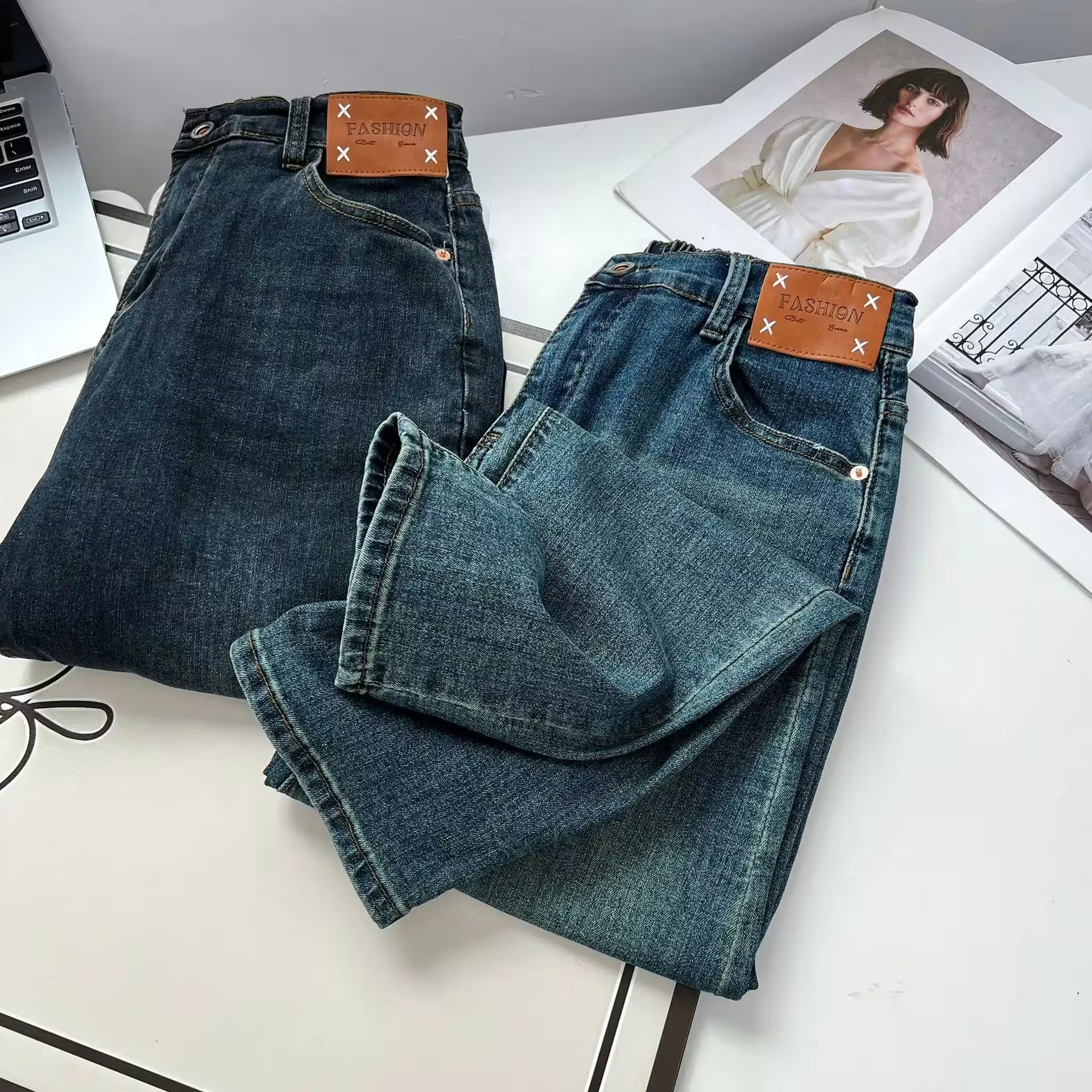 Jeans Casual Fashion Plus Size, Autumn, 100kg - Additional View 5