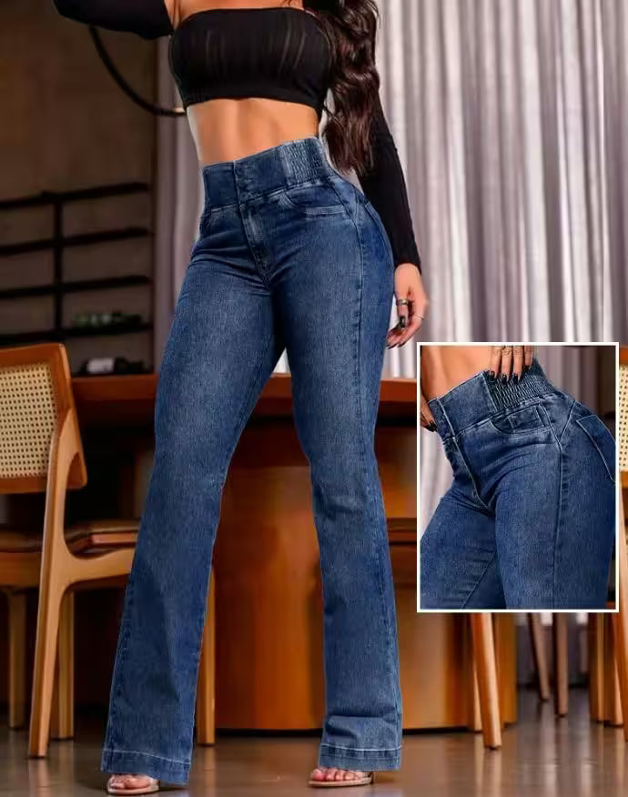 Jeans Back Shirred High Waist - Additional View 6