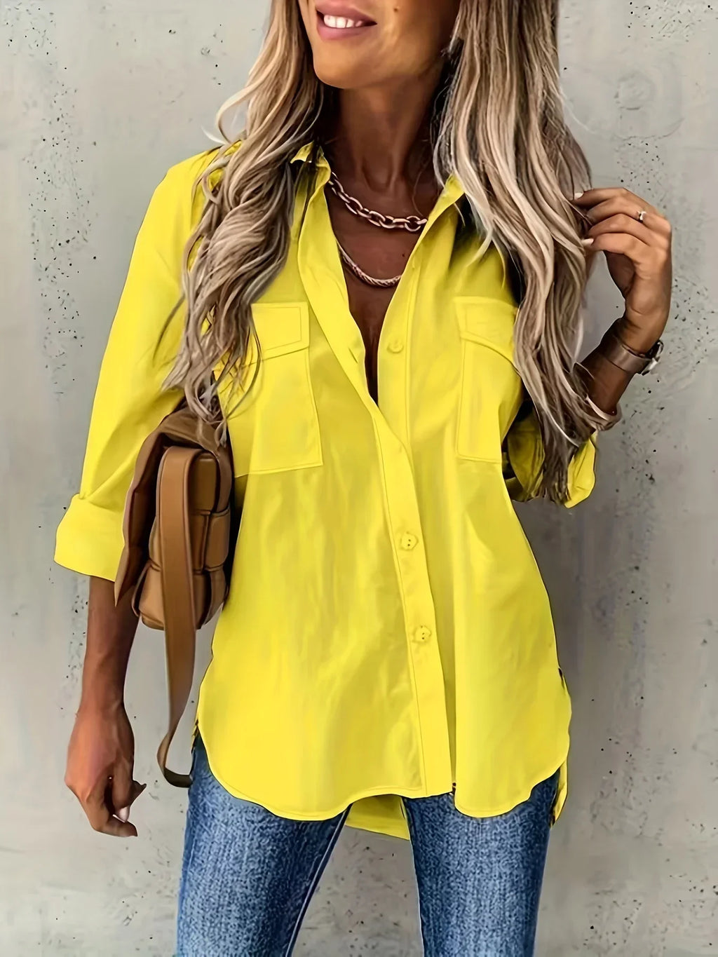 Shirt Long Sleeved - Women's Fashion - View 3