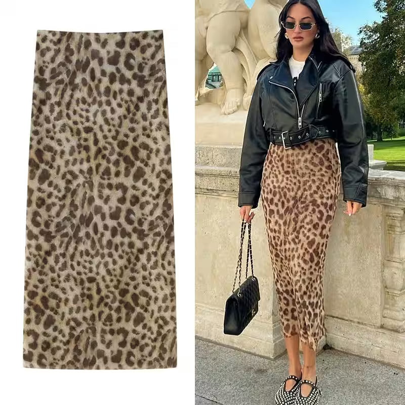 Leopard Print Skirts - Leopard Print Skirts