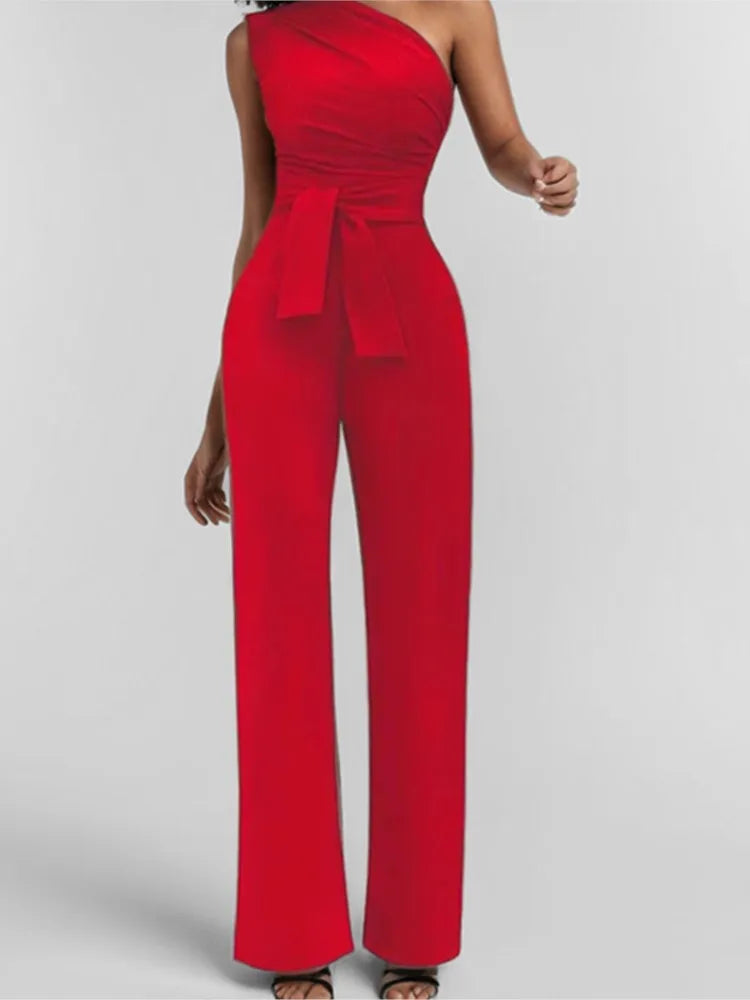 Jumpsuit Fashion Slim Elegant Straight Leg Spring