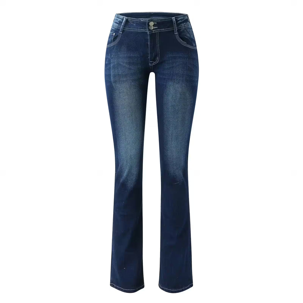 Women's High-Stretch Flare Jeans - Additional View 4