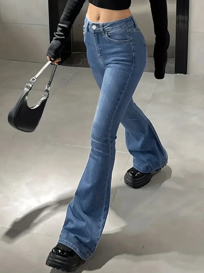 trendy high waist Slimming jeans