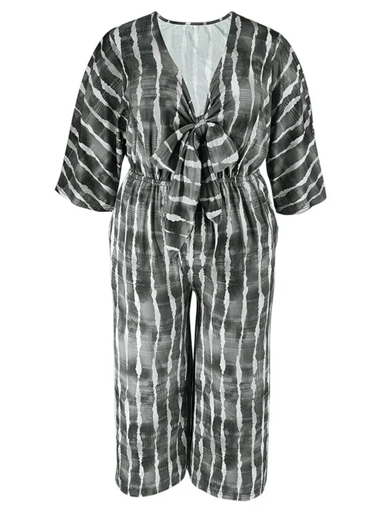 Plus Size Jumpsuits One Piece Outfits Printed