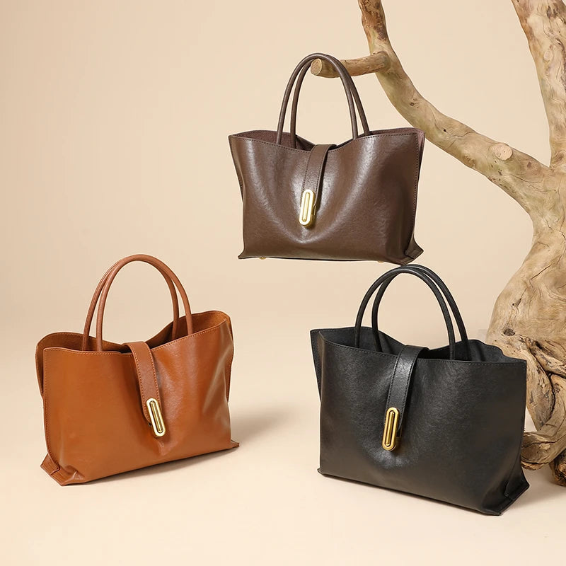Toptrends Vintage Genuine Leather Shoulder Bags