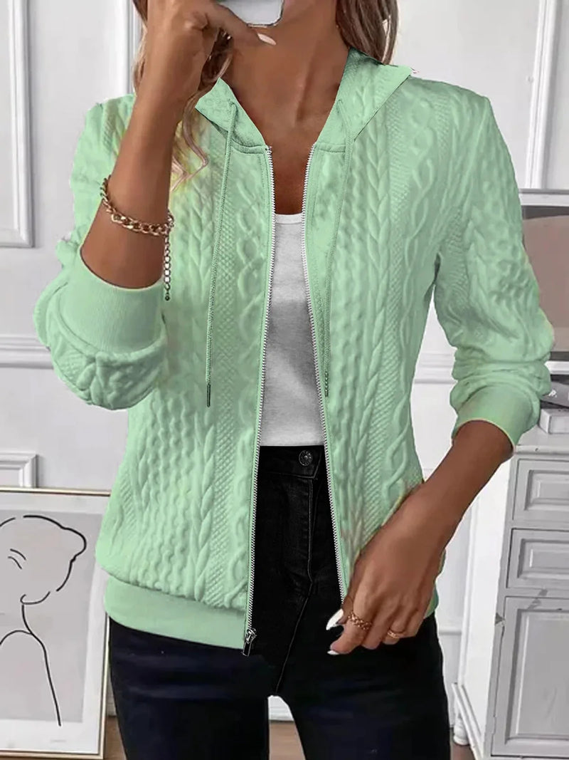 Long Sleeve Zipper Coat Autumn Winter