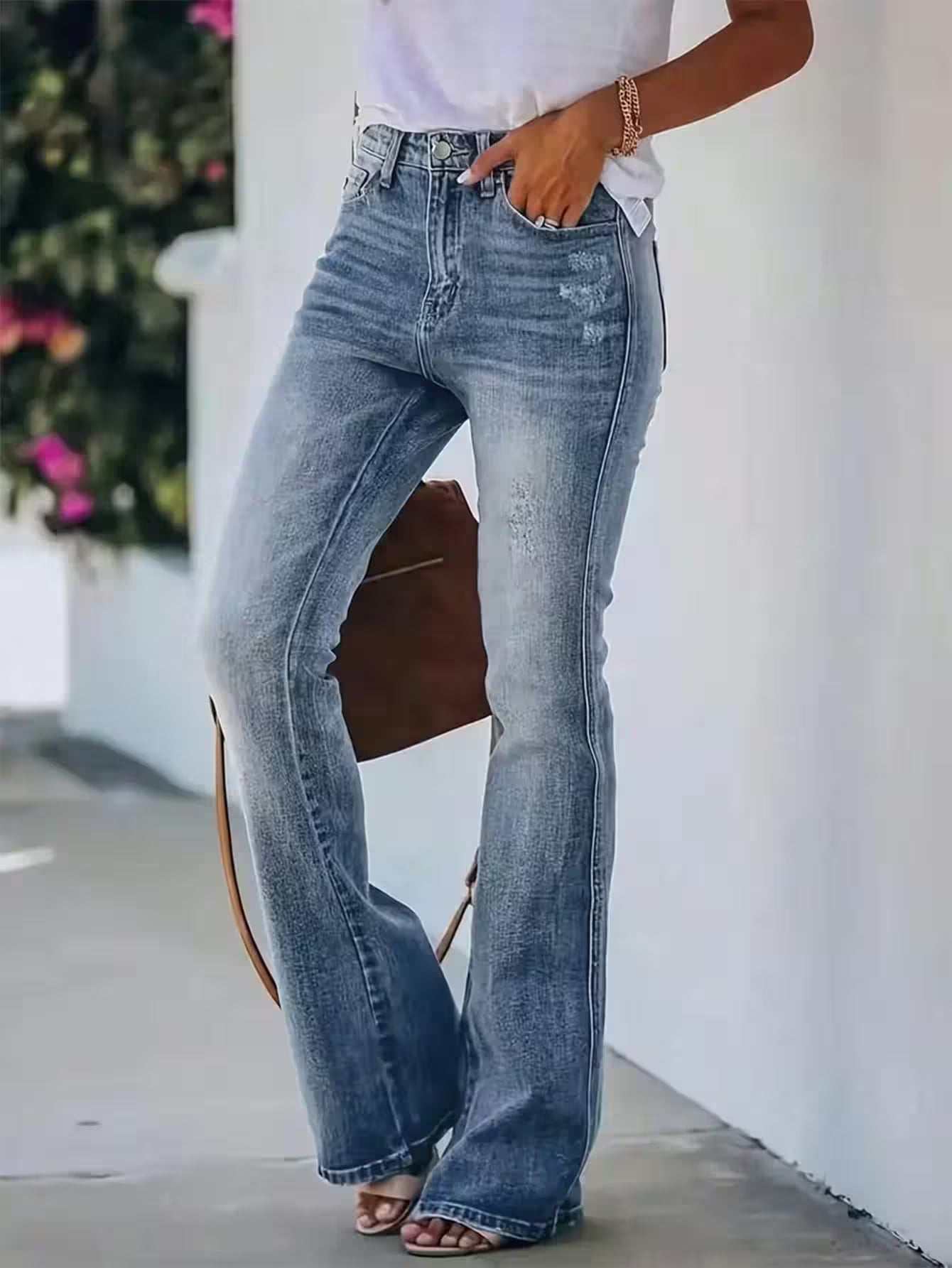 Jeans high waist slimming Denim pants - Additional View 3