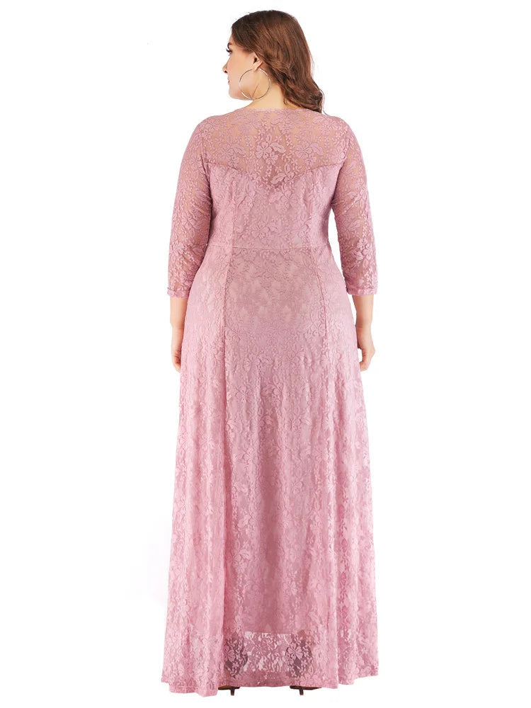 Plus Size Elegant Lace Dress