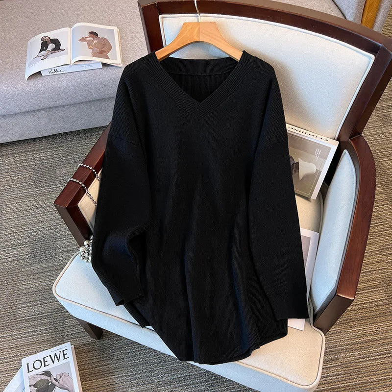 Plus Size Thickened Knitted Sweater