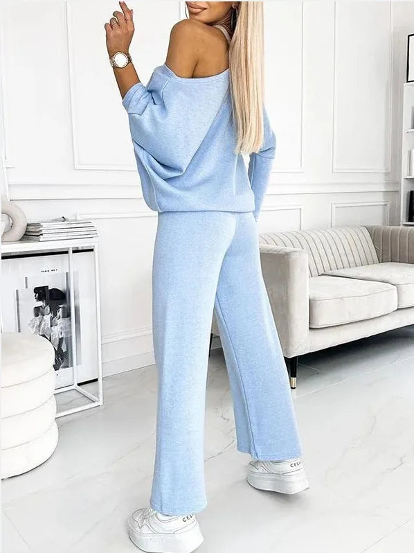 Top + Loose Wide Leg Two-piece Set