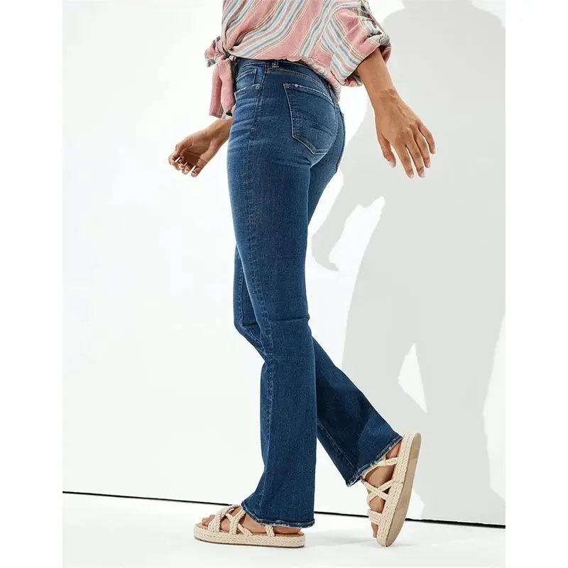 High Waist Hip Lift Straight Jeans
