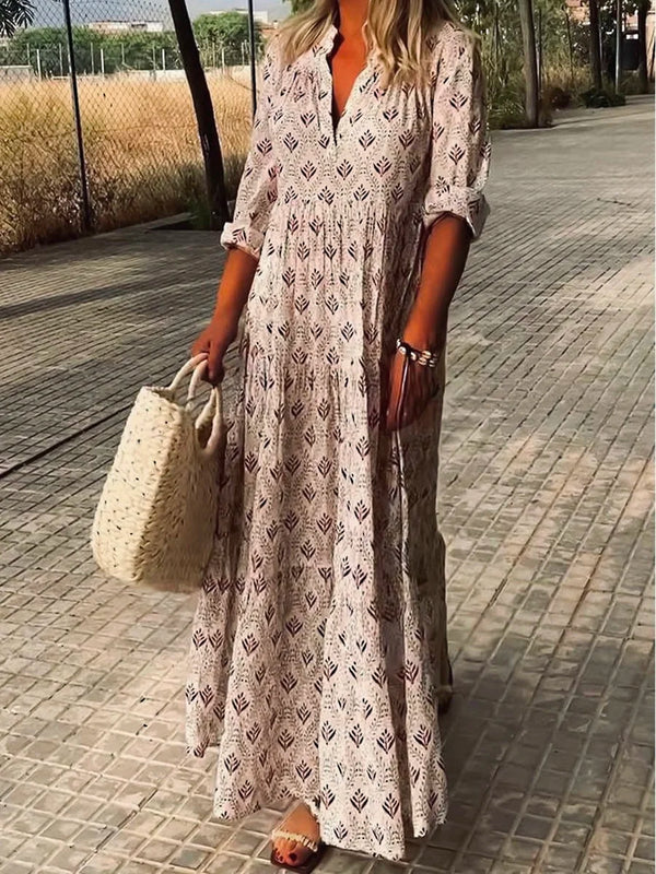 Plus Size Loose and fashionable printed temperament