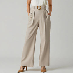 Pants All Season Fashion Decent Sashes Plain