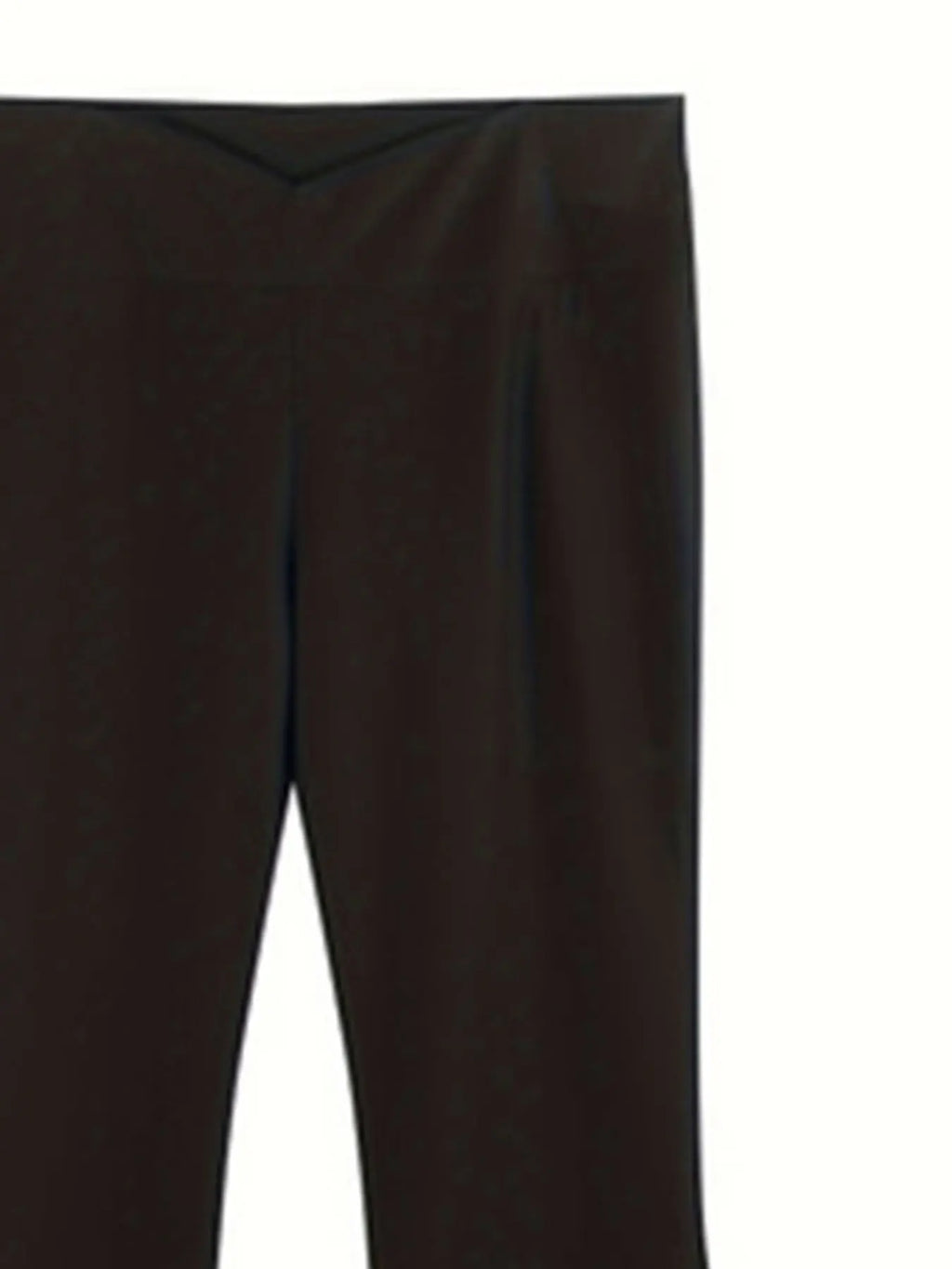 Plus Size Solid Flare Leg Pants Clothing - Additional View 6