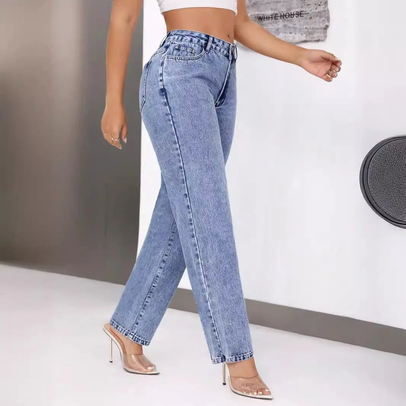 Jeans Straight High Waist