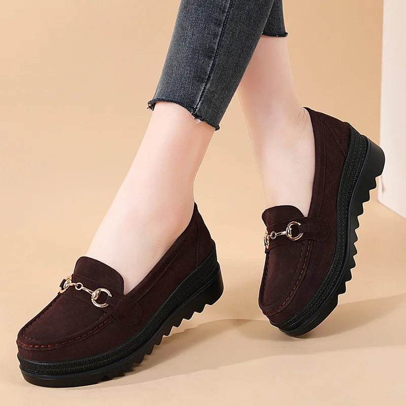 Shoes Light Comfort Flas Platform Wedge Loafers