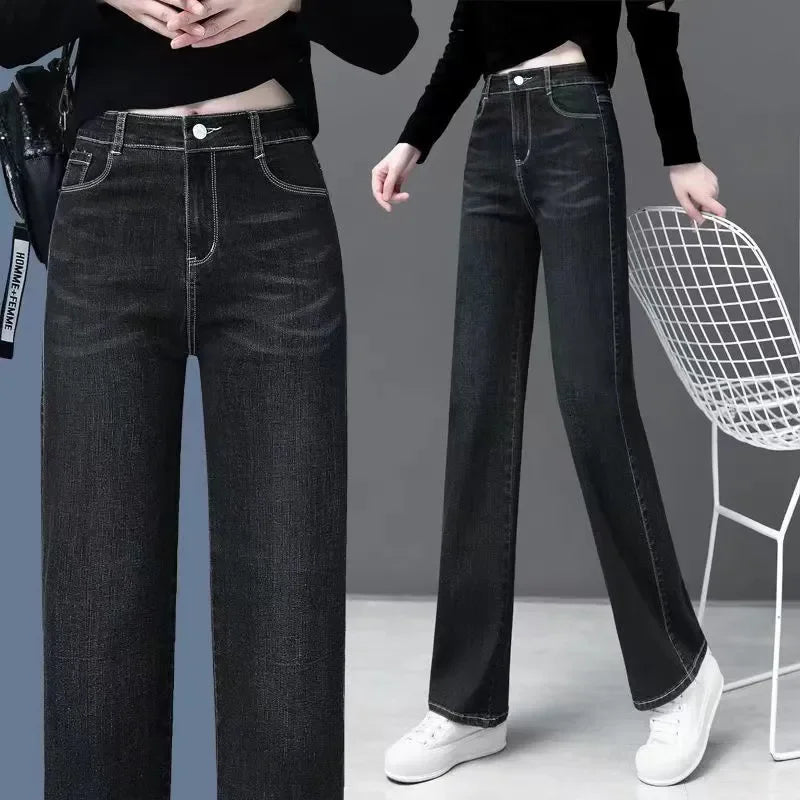 Straight Jeans Fashion High - Additional View 3