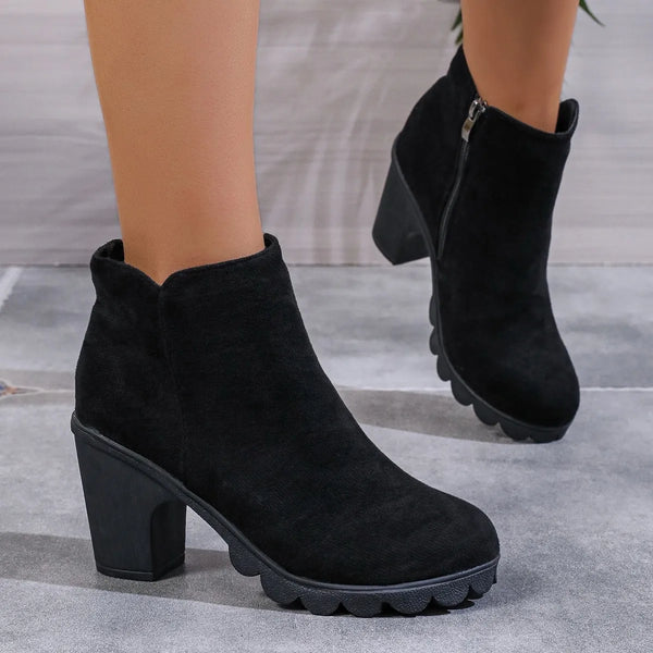 Boots High Quality Zipper Ladies Shoes