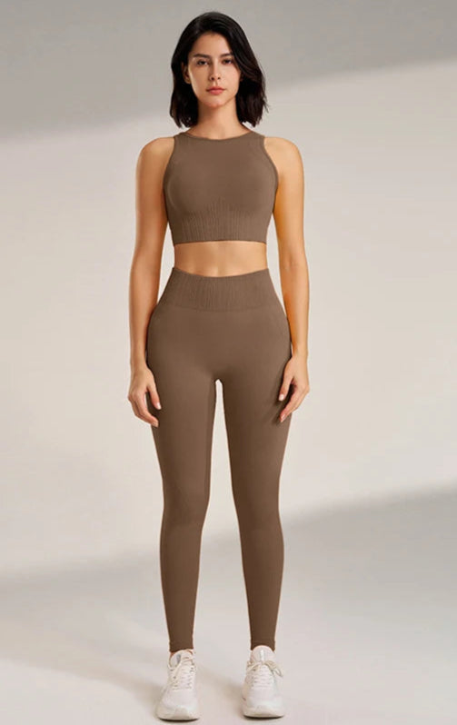 Set Leggings Fitness Exercise Clothing