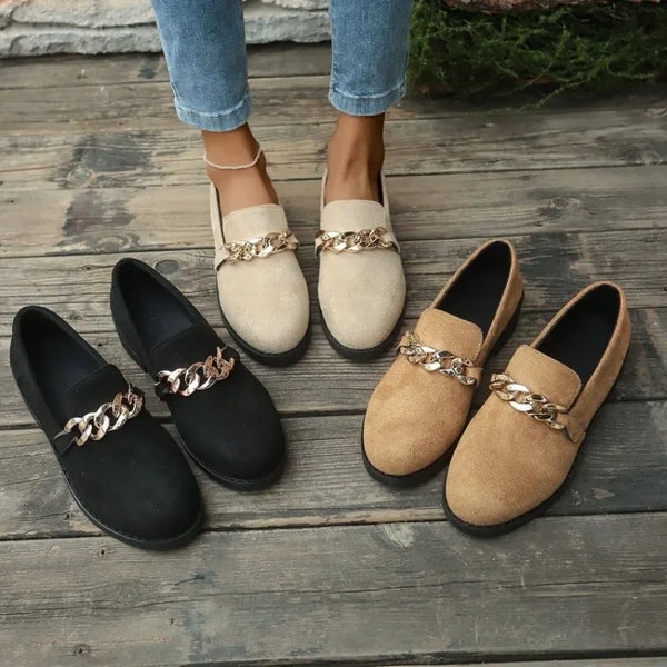Fashion Thick Heel Shoes Autumn New Pointed Head