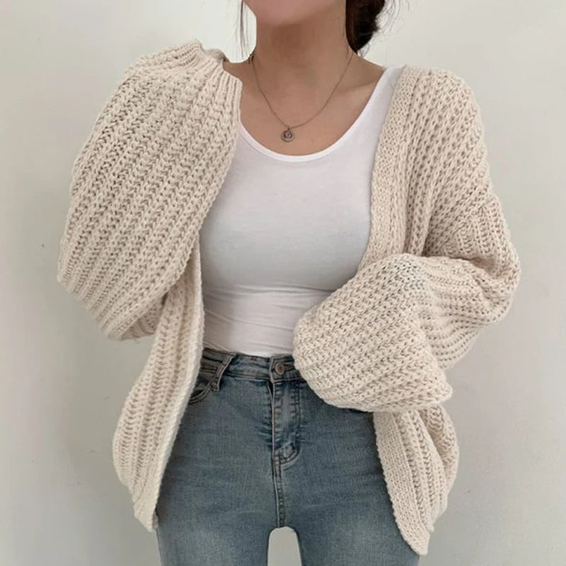 Cardigan Sweater Casual Fall Streetwear Tops