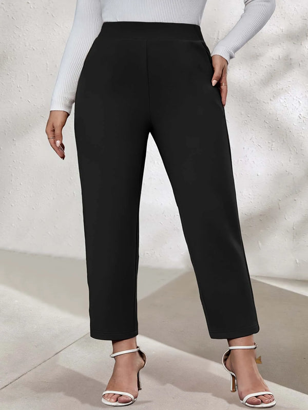 Plus size daily commuting knitted commuter leggings.