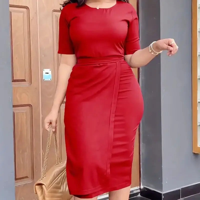 Dresses Elegant High Waist Party Autumn Clothing