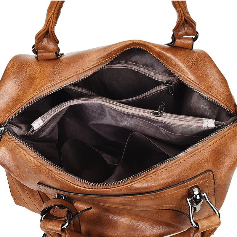 Leather Boston Shoulder Bags Luxury