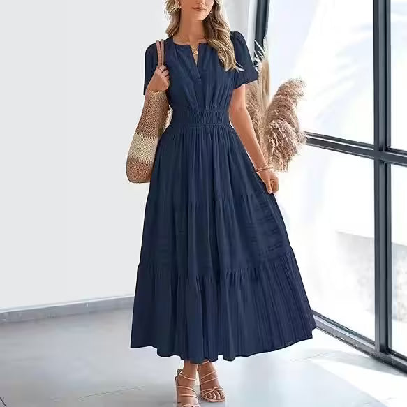  sunray pleated maxi dress