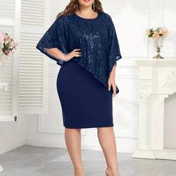 Plus Size Elegant Dress Evening Formal
