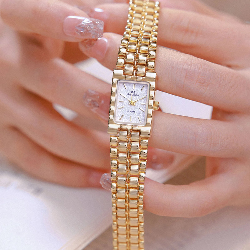 Light Luxury Retro Gold Rectangle Classic Watches