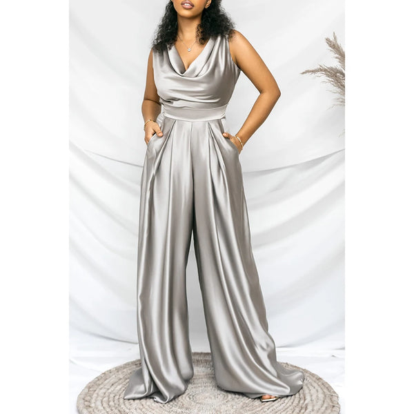 Plus Size Summer Fashion Jumpsuit Casual