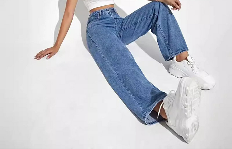 Leg straight jeans slimming all-match