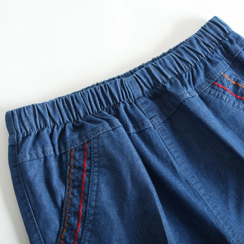 Plus size cropped jeans Pants Casual