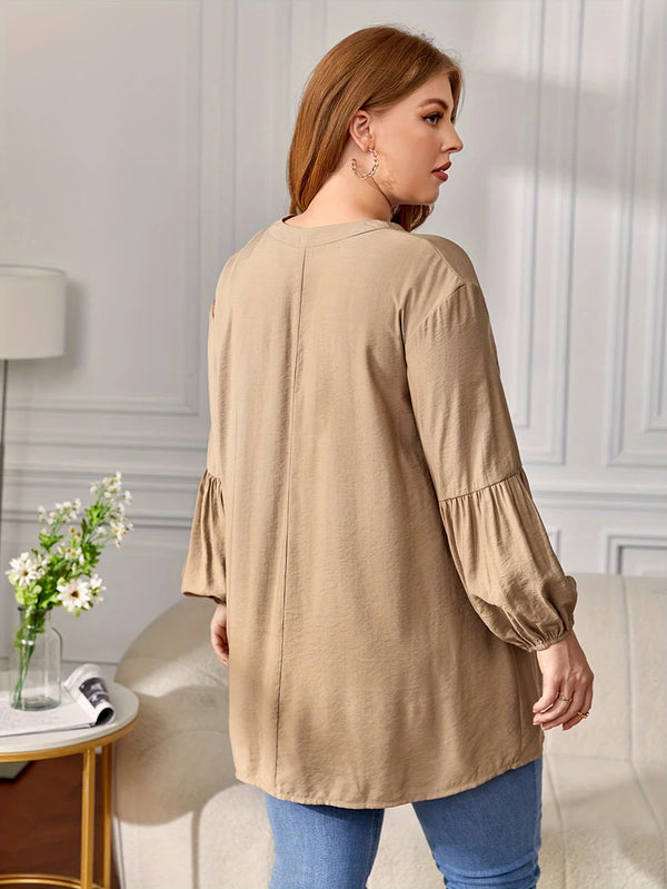 Plus Size 2025 Spring Solid Colour