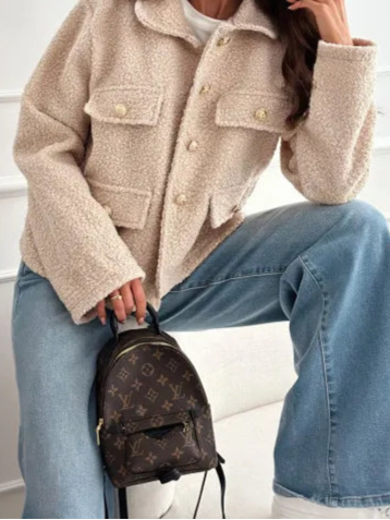 Coat Autumn and Winter Loose Short Woolen