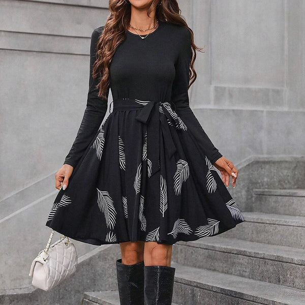 Neck Mini A-Line Vacation Dresses