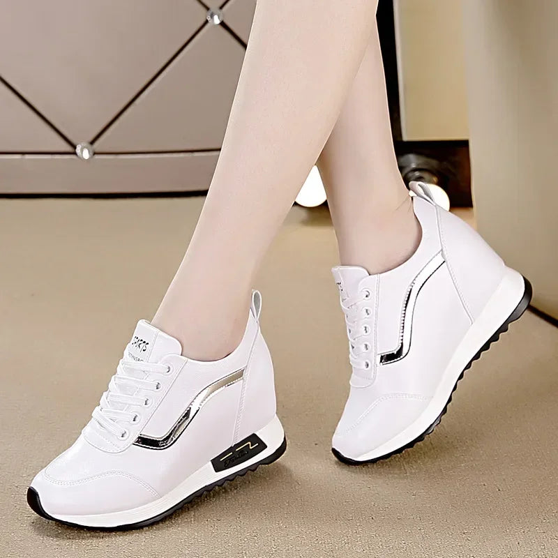 Shoes Style White Autumn New Wedges Casual Sneakers