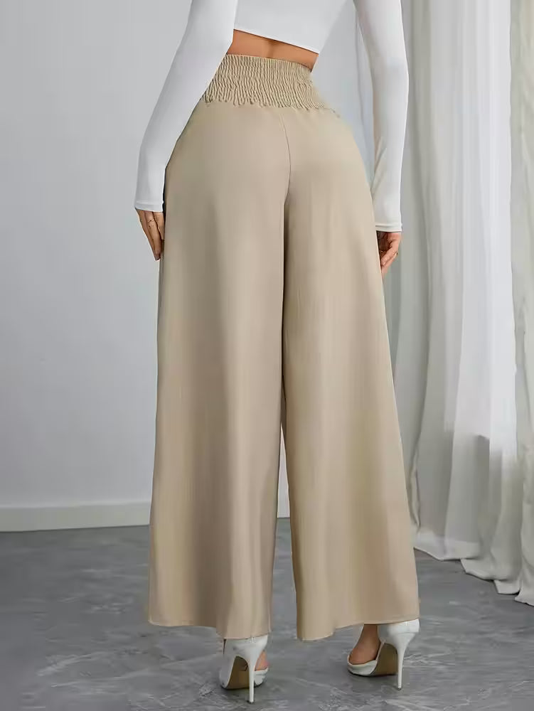 Plus Size Casual Wide Leg Pants - Additional View 4