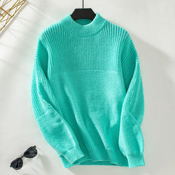 Sweater Half Turtleneck Pullover Casual