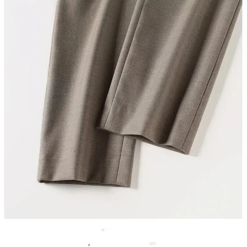 Spring Autumn Pencil Trousers Trouser Suits Vintage