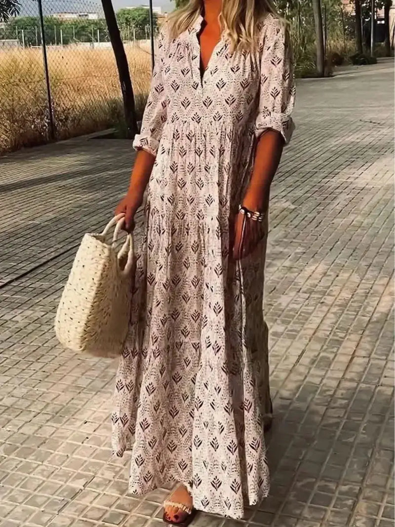 Plus Size Loose and fashionable printed temperament