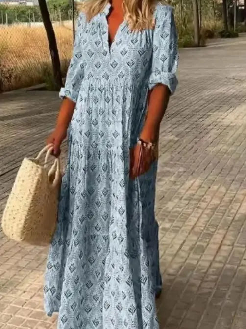 Plus Size Loose and fashionable printed temperament