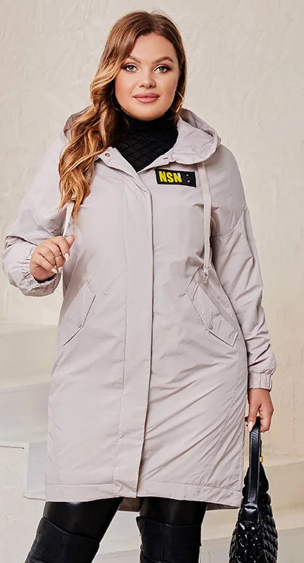 Plus Size Spring Autumn Trench Coat