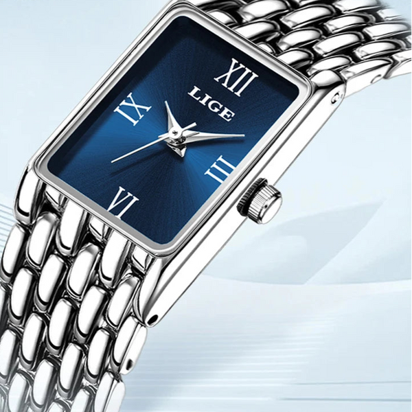 Watch quartz stainless steel strap luxury casual