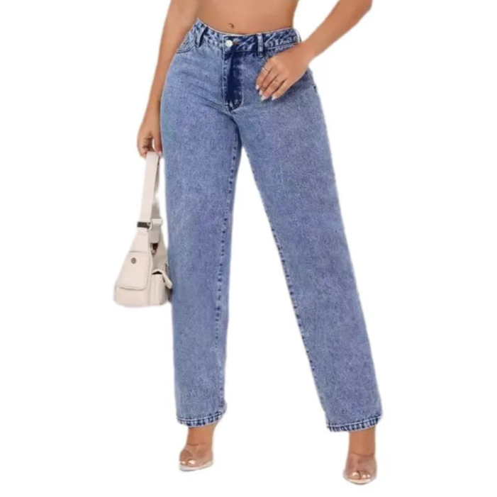 Jeans Straight High Waist
