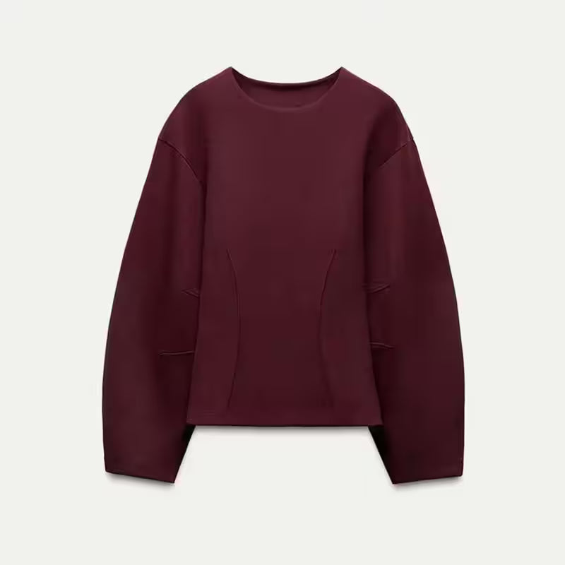 Two Pieces Set Pant Sets Crop Long Sleeve - Additional View 9