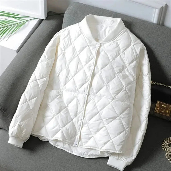 Coat Qulited Autumn Winter Cotton-Padded