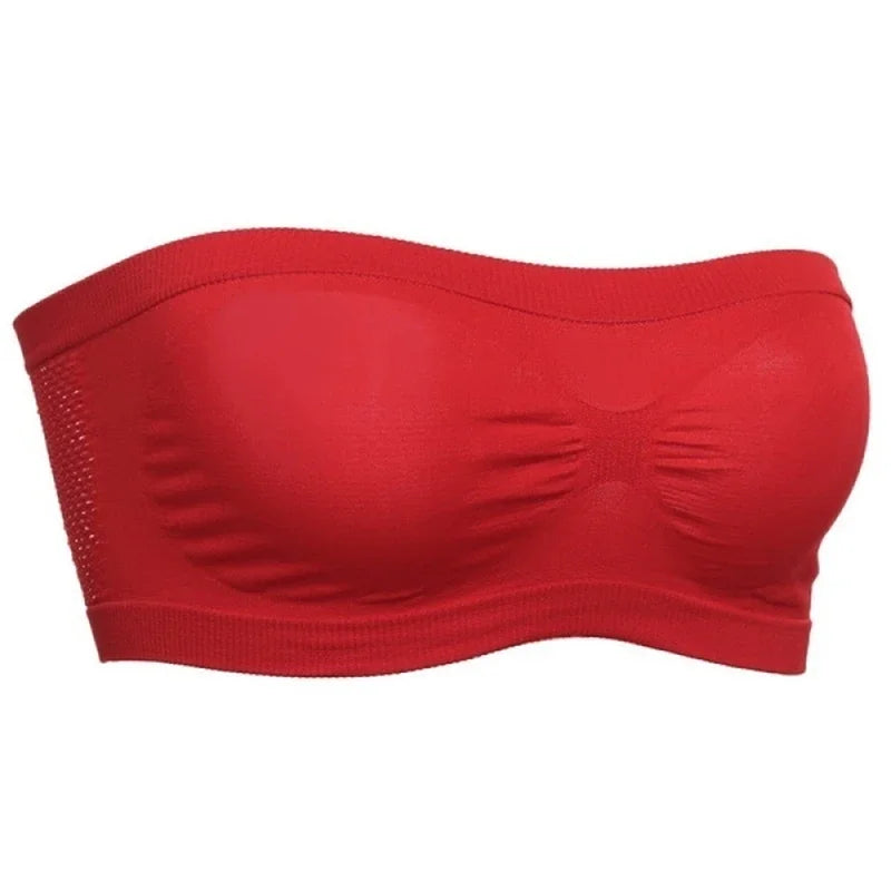Sexy Strapless Crop Top Bra Bandeau Boob Tube