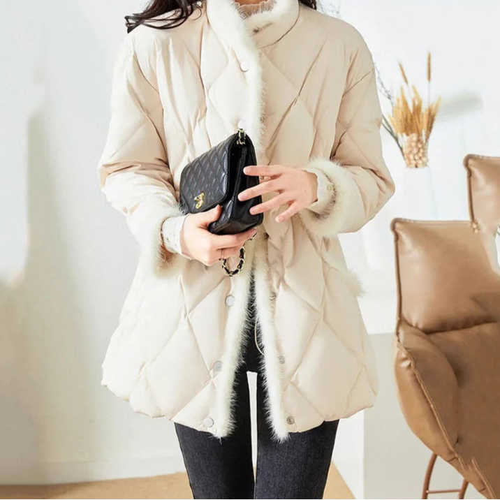 Winter Padded  Long Down Cotton Coat